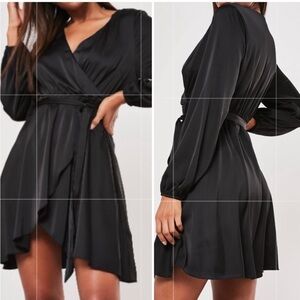 🆕Missguided Dress Tall Front Wrap Dress with Dress